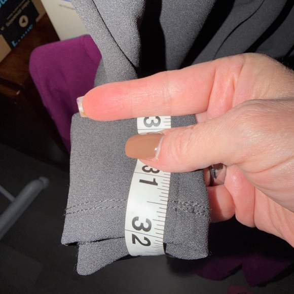 Chic Charcoal Wide Leg Women's Pants - Picture 5 of 6